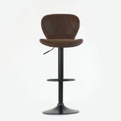 Барный стул Barneo N-86 Time / Black / VPU Brown Vintage коричневый винтаж PK970-18 в Нижнем Тагиле - nizhniy-tagil.mebel24.online | фото 3