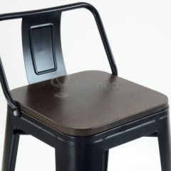 Барный стул N-238 Tolix Wood style Черный в Нижнем Тагиле - nizhniy-tagil.mebel24.online | фото 3
