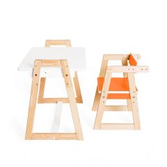 Детская растущая парта и стул Я САМ "Краски" (Оранжевый) в Нижнем Тагиле - nizhniy-tagil.mebel24.online | фото
