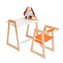 Детская растущая парта и стул Я САМ "Краски" (Оранжевый) в Нижнем Тагиле - nizhniy-tagil.mebel24.online | фото 3