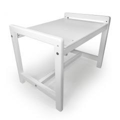 Детский растущий комплект стол и два стула  Я САМ "Лофт" (Белый, Белый) в Нижнем Тагиле - nizhniy-tagil.mebel24.online | фото 3