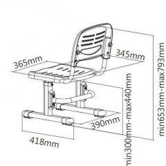 Детский стул SST3 Blue в Нижнем Тагиле - nizhniy-tagil.mebel24.online | фото 4