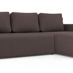 Диван угловой Алиса 3 Bahama PLUM - Teos Dark Brown в Нижнем Тагиле - nizhniy-tagil.mebel24.online | фото