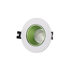 DK3061-WH+GR Встраиваемый светильник, IP 20, 10 Вт, GU5.3, LED, белый/зеленый, пластик в Нижнем Тагиле - nizhniy-tagil.mebel24.online | фото