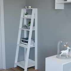 Этажерка лофт (белый) в Нижнем Тагиле - nizhniy-tagil.mebel24.online | фото 2