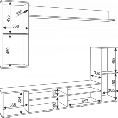 Гостиная Альфа (Белый/Белый глянец) в Нижнем Тагиле - nizhniy-tagil.mebel24.online | фото 5