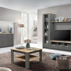 Гостиная Прованс (модульная) Диамант серый в Нижнем Тагиле - nizhniy-tagil.mebel24.online | фото 2