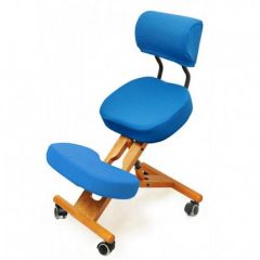 Коленный стул со спинкой Smartstool KW02В + Чехлы в Нижнем Тагиле - nizhniy-tagil.mebel24.online | фото 2