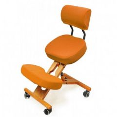 Коленный стул со спинкой Smartstool KW02В + Чехлы в Нижнем Тагиле - nizhniy-tagil.mebel24.online | фото 4