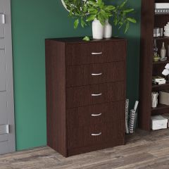 Комод Лофт 5 ящиков (Венге) в Нижнем Тагиле - nizhniy-tagil.mebel24.online | фото