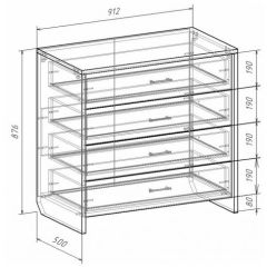 Комод с плитой 22 мм ЛИБЕРТИ в Нижнем Тагиле - nizhniy-tagil.mebel24.online | фото 3