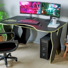 Компьютерный стол КЛ №9.0 (Черный/Желтый) в Нижнем Тагиле - nizhniy-tagil.mebel24.online | фото