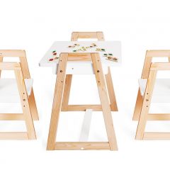 Комплект детской мебели стол и  два стула Я САМ "Лофт-Дуо" (Белый) в Нижнем Тагиле - nizhniy-tagil.mebel24.online | фото 1