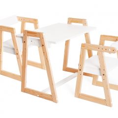 Комплект детской мебели стол и  два стула Я САМ "Лофт-Дуо" (Белый) в Нижнем Тагиле - nizhniy-tagil.mebel24.online | фото 2