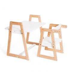 Комплект детской мебели стол и  два стула Я САМ "Лофт-Дуо" (Белый) в Нижнем Тагиле - nizhniy-tagil.mebel24.online | фото 7