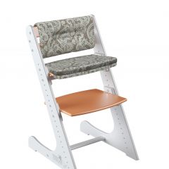 Комплект растущий стул и подушки Конёк Горбунёк Комфорт  (Бело-оранжевый, Арабика) в Нижнем Тагиле - nizhniy-tagil.mebel24.online | фото