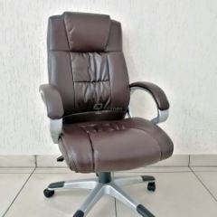 Кресло Barneo K-6 для руководителя (коричневая экокожа) в Нижнем Тагиле - nizhniy-tagil.mebel24.online | фото