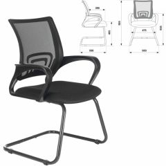 Кресло BRABIX "Fly CF-100" (черное) 532087 в Нижнем Тагиле - nizhniy-tagil.mebel24.online | фото 2