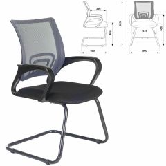 Кресло BRABIX "Fly CF-100", серое/черное, 532089 в Нижнем Тагиле - nizhniy-tagil.mebel24.online | фото 2