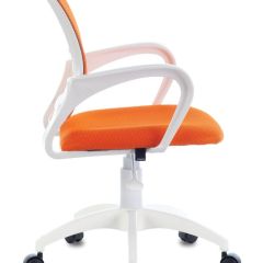 Кресло BRABIX "Fly MG-396W", пластик белый, сетка, оранжевое, 532401, MG-396W_532401 в Нижнем Тагиле - nizhniy-tagil.mebel24.online | фото 3