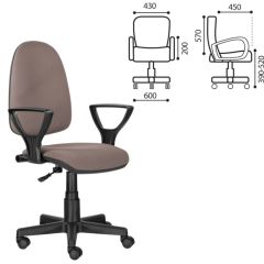 Кресло BRABIX "Prestige Ergo MG-311" (ткань, бежевое) 531873 в Нижнем Тагиле - nizhniy-tagil.mebel24.online | фото 2