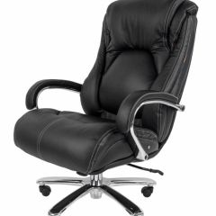 Кресло для руководителя CHAIRMAN 402 (Кожа) Черное в Нижнем Тагиле - nizhniy-tagil.mebel24.online | фото 2