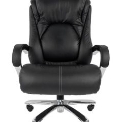 Кресло для руководителя CHAIRMAN 402 (Кожа) Черное в Нижнем Тагиле - nizhniy-tagil.mebel24.online | фото