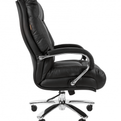 Кресло для руководителя CHAIRMAN 405 (Кожа) Черное в Нижнем Тагиле - nizhniy-tagil.mebel24.online | фото 3
