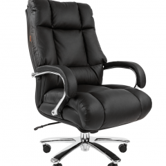 Кресло для руководителя CHAIRMAN 405 (Кожа) Черное в Нижнем Тагиле - nizhniy-tagil.mebel24.online | фото 2
