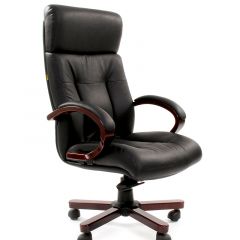 Кресло для руководителя CHAIRMAN  421 (Натуральная кожа) Черное в Нижнем Тагиле - nizhniy-tagil.mebel24.online | фото