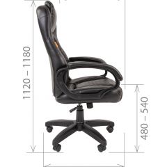 Кресло для руководителя  CHAIRMAN 432 (Экокожа черная) в Нижнем Тагиле - nizhniy-tagil.mebel24.online | фото 5