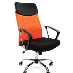 Кресло для руководителя CHAIRMAN 610 N (15-21 черный/сетка оранжевый) в Нижнем Тагиле - nizhniy-tagil.mebel24.online | фото