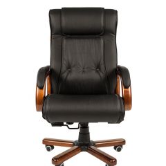 Кресло для руководителя CHAIRMAN  653 (Кожа) Черное в Нижнем Тагиле - nizhniy-tagil.mebel24.online | фото 2