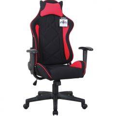 Кресло компьютерное BRABIX GT Racer GM-101 + подушка (ткань) черное/красное (531820) в Нижнем Тагиле - nizhniy-tagil.mebel24.online | фото 1