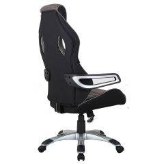 Кресло компьютерное BRABIX Techno GM-002 (ткань) черное/серое, вставки белые (531815) в Нижнем Тагиле - nizhniy-tagil.mebel24.online | фото 5