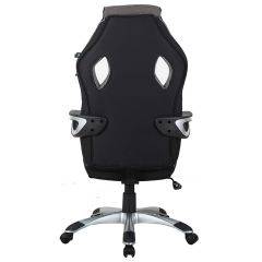 Кресло компьютерное BRABIX Techno GM-002 (ткань) черное/серое, вставки белые (531815) в Нижнем Тагиле - nizhniy-tagil.mebel24.online | фото 6