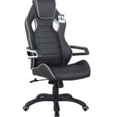 Кресло компьютерное BRABIX Techno Pro GM-003 (экокожа черное/серое, вставки серые) 531814 в Нижнем Тагиле - nizhniy-tagil.mebel24.online | фото 2
