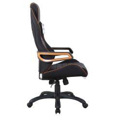Кресло компьютерное BRABIX Techno Pro GM-003 (ткань черное/серое, вставки оранжевые) 531813 в Нижнем Тагиле - nizhniy-tagil.mebel24.online | фото 3