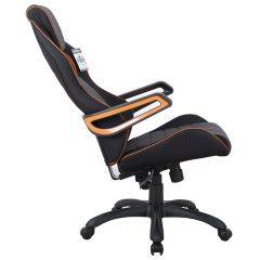 Кресло компьютерное BRABIX Techno Pro GM-003 (ткань черное/серое, вставки оранжевые) 531813 в Нижнем Тагиле - nizhniy-tagil.mebel24.online | фото 4