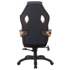 Кресло компьютерное BRABIX Techno Pro GM-003 (ткань черное/серое, вставки оранжевые) 531813 в Нижнем Тагиле - nizhniy-tagil.mebel24.online | фото 5