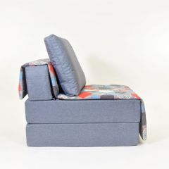 Кресло-кровать бескаркасное Харви (серый-геометрия слейт) в Нижнем Тагиле - nizhniy-tagil.mebel24.online | фото 2