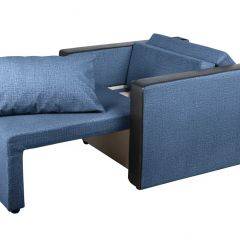 Кресло-кровать Милена с подлокотниками (синий) Велюр в Нижнем Тагиле - nizhniy-tagil.mebel24.online | фото 2