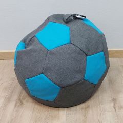 Кресло-мешок Мяч S (Savana Grey-Neo Azure) в Нижнем Тагиле - nizhniy-tagil.mebel24.online | фото