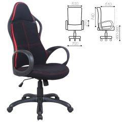 Кресло офисное BRABIX PREMIUM "Force EX-516" (ткань черное/вставки красные) 531571 в Нижнем Тагиле - nizhniy-tagil.mebel24.online | фото 1