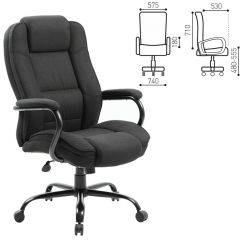 Кресло офисное BRABIX "Heavy Duty HD-002" (ткань/черное) 531830 в Нижнем Тагиле - nizhniy-tagil.mebel24.online | фото 3