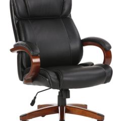 Кресло офисное BRABIX PREMIUM "Magnum EX-701" (дерево, рециклированная кожа, черное) 531827 в Нижнем Тагиле - nizhniy-tagil.mebel24.online | фото 1