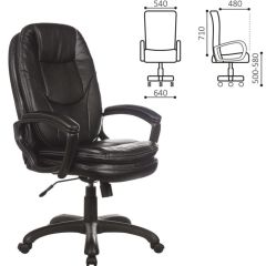 Кресло офисное BRABIX PREMIUM "Trend EX-568" (экокожа, черное) 532100 в Нижнем Тагиле - nizhniy-tagil.mebel24.online | фото 2