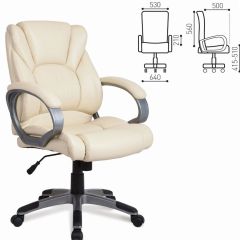 Кресло офисное BRABIX "Eldorado EX-504", экокожа, бежевое, 531167 в Нижнем Тагиле - nizhniy-tagil.mebel24.online | фото 3