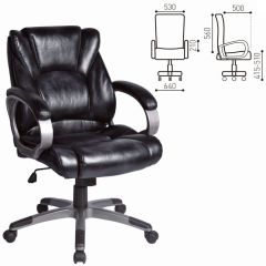 Кресло офисное BRABIX "Eldorado EX-504", экокожа, черное, 530874 в Нижнем Тагиле - nizhniy-tagil.mebel24.online | фото 3