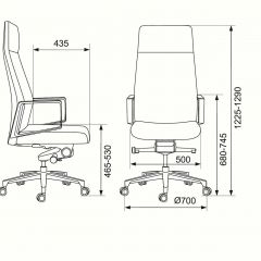 Кресло руководителя Бюрократ _JONS/BLACK черный в Нижнем Тагиле - nizhniy-tagil.mebel24.online | фото 4